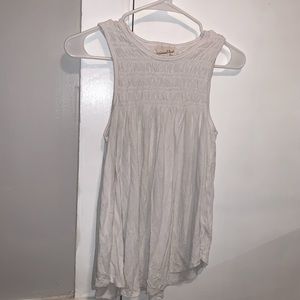 Sleeveless White Tank
